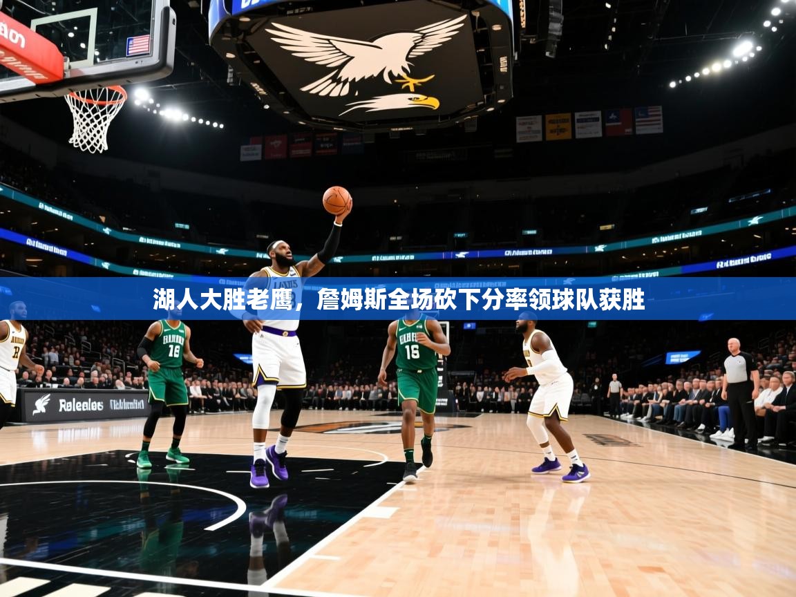 湖人大胜老鹰，詹姆斯全场砍下分率领球队获胜  第1张